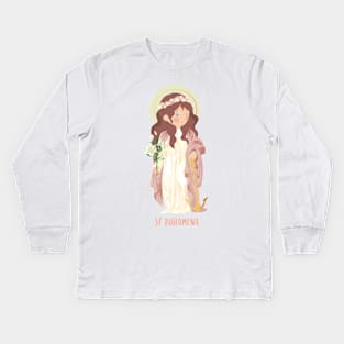 Saint Philomena Kids Long Sleeve T-Shirt